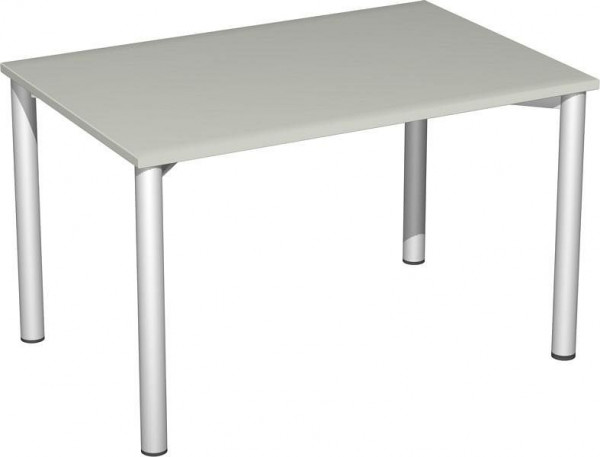 bureau geramöbel hauteur fixe, 1200x800x720, gris clair/argent, S-550102-LS