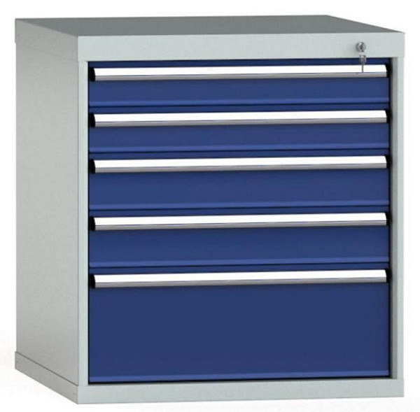 Armoire à tiroirs KLW 800 x 725 x 750 mm H x L x P, dimensions d'installation : 700 mm, division : 36x36 unités, SGB0800-05EP-001