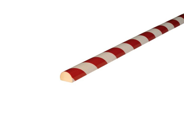 Protection de surface Knuffi, profil d'avertissement et de protection type C, rouge/blanc, 1 mètre, PC-10112