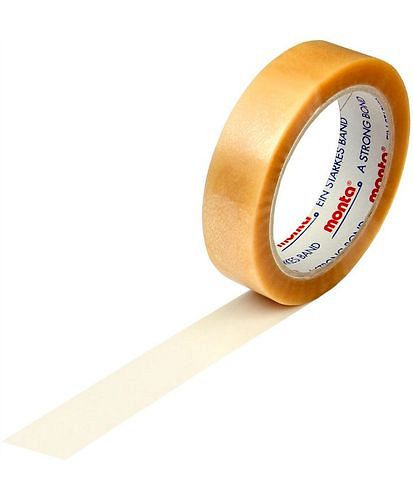 film autocollant PVC monta 220, largeur 25 mm x 66 m, épaisseur 54µ, pack : 12 rouleaux, 299526