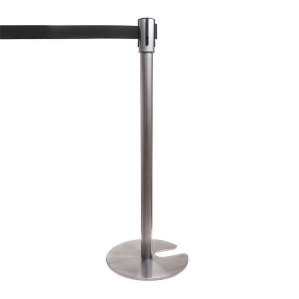 Support de démarcation ALLPAX STOPPO, poteau de ceinture empilable, cordon de serrage noir, 300 cm, 10010789