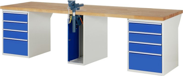 Etabli RAU série 7000 - modèle 7510-0, L3000 x P900 x H890 mm, base système L3000 x P850 x H850 mm, 03-7510A0-309B4M.11