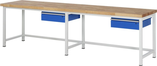 Etabli RAU série 8000 - modèle 8001A1, L3000 x P700 x H840-1040 mm, 03-8001A1-307B4H.11