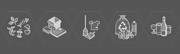 pictogrammes Sixco ternes, set = 5 motifs, impression argentique pour couleurs de fond foncées, 5608810