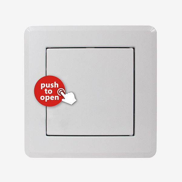 HKW porte d'entrée QUATTRO PUSH S, blanc, 98203