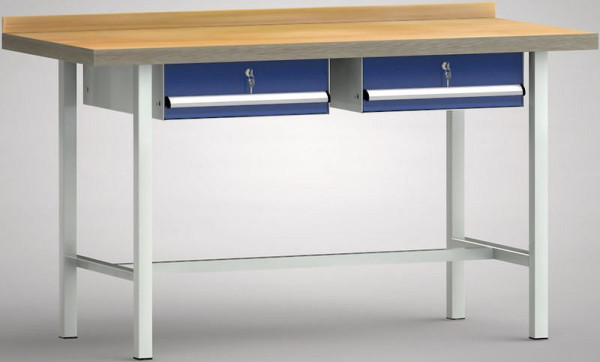 Etabli standard KLW - 1500 x 700 x 840 mm L x P x H, WS001N-1500M40-E7004