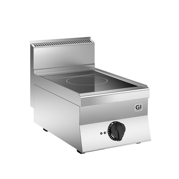 Table de cuisson à induction Gastro-Inox 650 &quot;Haute Performance&quot; avec 1 zone de cuisson, 40cm, modèle de table, 160.029