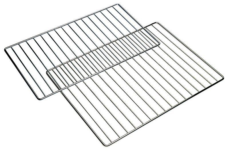 Grille plate Peetz 34 x 25 cm en acier inoxydable, UE: 2 pièces, 920459