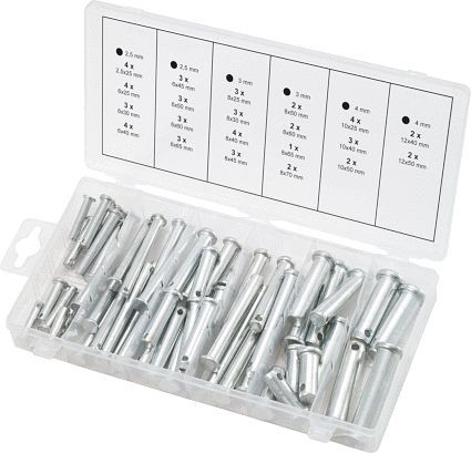 Assortiment de boulons de verrouillage KS Tools, diamètre 5-12 mm, 21 tailles, 60 pièces, 970.0210