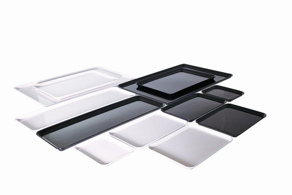 Panneaux mélaminés Schneider, rectangulaires, noirs, 600 x 400 x 20 mm, 227096