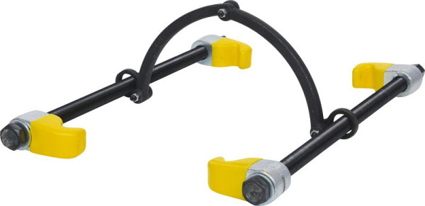 Tendeur à ressort KS Tools avec support de sécurité, crochet plastifié, 300 mm, 670.0051