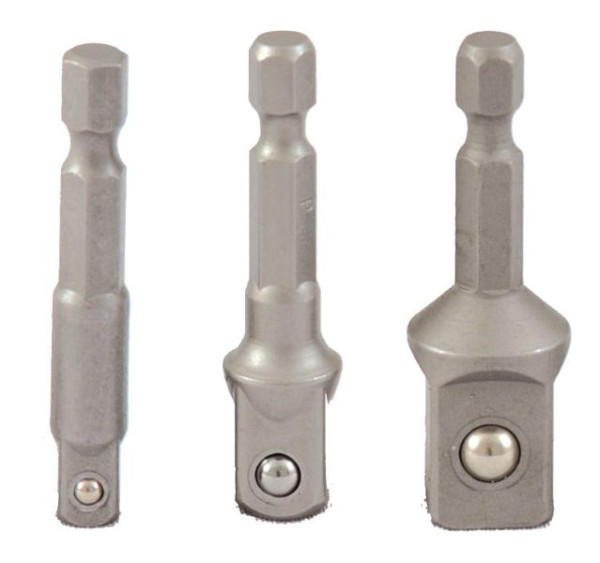 Projahn 1/4 "bit adaptateur set 3 pièces longueur 50 mm pour douilles 1/4", 3/8 ", 1/2", 2880