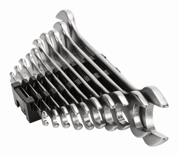 Jeu de clés à fourche double Bahco, 10 pièces, clip, 6M/10C