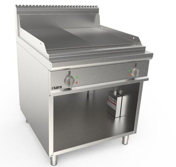 Plaque de cuisson électrique Saro support 800 mm de large 1/2+1/2 LQ, 423-8745