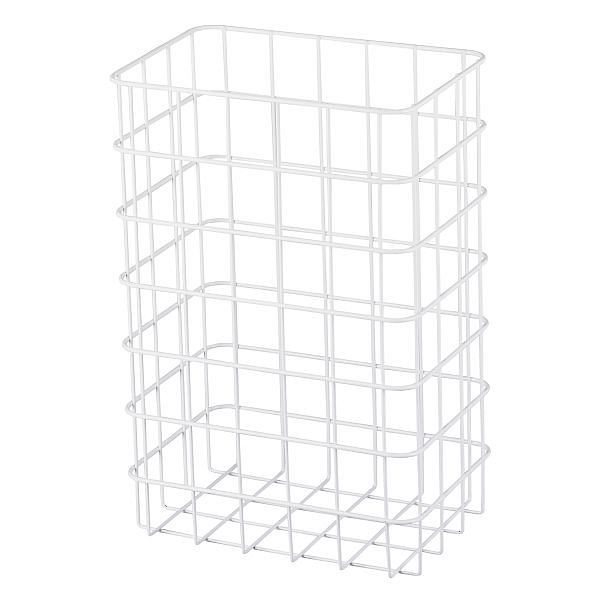 Corbeille Air Wolf d'un volume de 25 litres, série Omicron II, H x L x P : 450 x 300 x 200 mm, acier blanc, 35-762