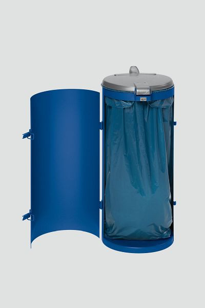 Collecteur de déchets compact VAR junior avec porte à un battant, bleu gentiane, 10161