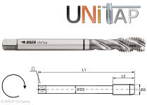 Taraud BAER UNiTap HSSE 40° RSP - M 12 x 1,75 - DIN 376, 110603011
