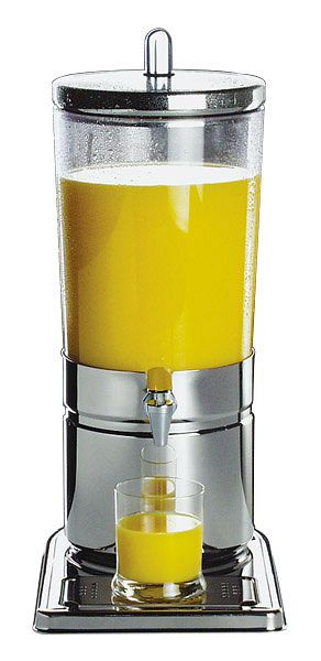 Distributeur de jus APS -TOP FRESH-, 23 x 35 cm, hauteur : 52 cm, acier inoxydable 18/8, SAN, 1 bloc réfrigérant dans le fond, 1 bloc réfrigérant dans le couvercle, 10700