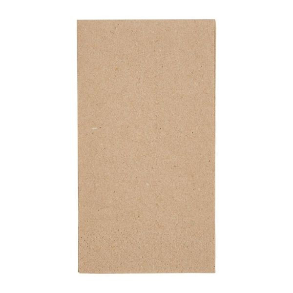 Serviettes Recyclables Fiesta 1/8 Papier Kraft Recyclé 33cm (2000 pièces), FE234