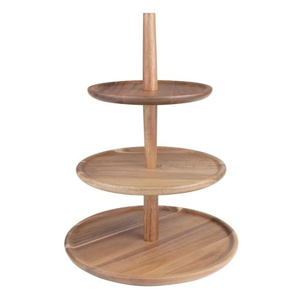 Support en bois d'acacia Olympia 305(Ø) x 395(H)mm, FE152