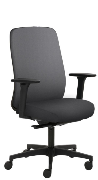 Chaise pivotante Mayer Sitzmöbel , piètement en plastique, accoudoirs 3D, gris, 2229_AV3D_SYM++_30614