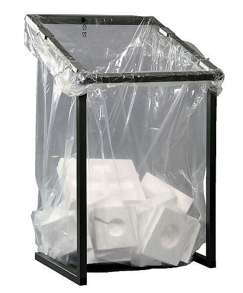 Collecteur de recyclage grand volume Renner "MEGA", pour sacs à soufflets 1000 L, fixe, largeur 730 mm x profondeur 695 mm, mica anthracite-fer, 8025-10