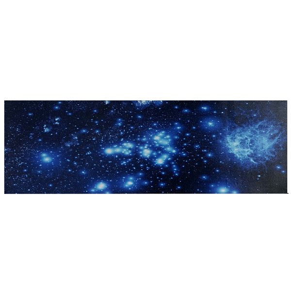 Tableau LED Mendler, tableau lumineux sur toile, minuteur, ciel étoilé 120x40cm, 36626