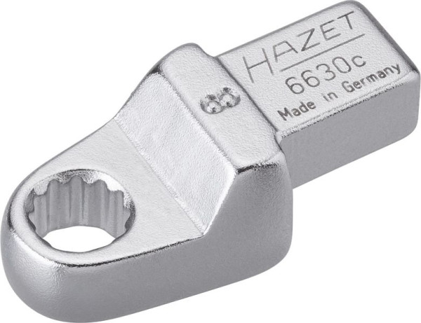 Clé polygonale à insert Hazet, insert carré 9 x 12 mm, profil de traction double hexagonal externe, 8 mm, 6630C-8