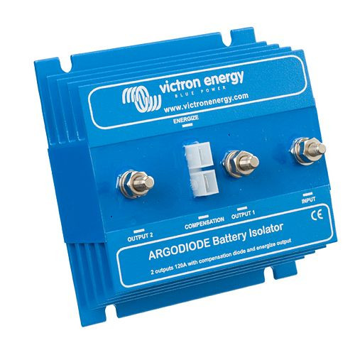 Diode isolante de batterie Victron Energy Argodiode 80-2SC pour 2 batteries 80 A, 8-67-009235, ARG080202000R