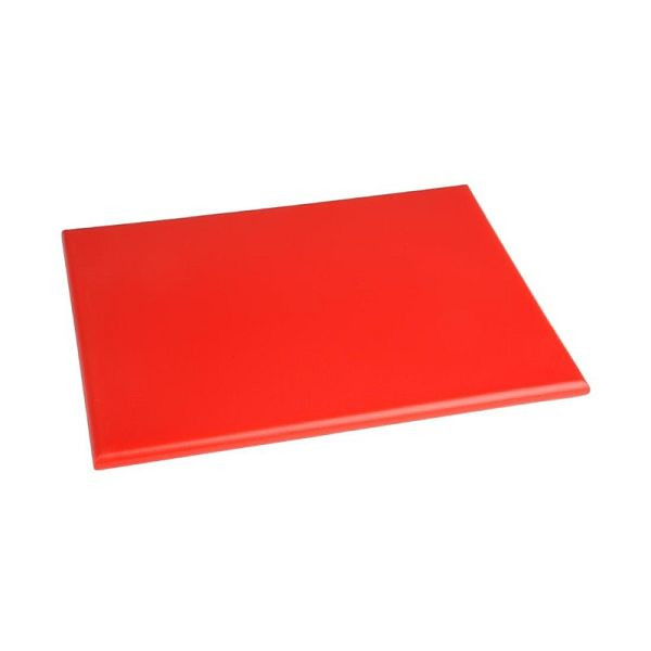 Petite planche à découper Hygiplas HDPE rouge 300x 225x12mm, HC866