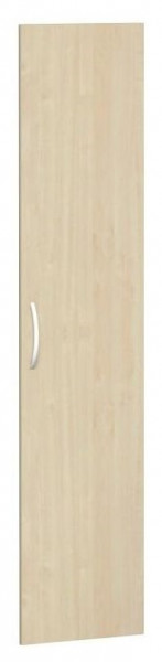 porte battante geramöbel pour largeur d'armoire 400 mm, utilisable à gauche ou à droite, avec amortisseur de porte, non verrouillable, 5 hauteurs de dossier, érable, S-345700-A