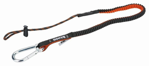 Corde antichute Bahco, 1,2 m, 3 kg, avec mousqueton + boucle, 3875-LY2