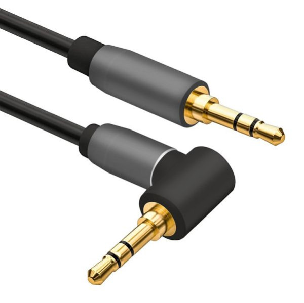 Câble de connexion Helos, jack 3,5 mm fiche/fiche 90°, PREMIUM, 3,0 m, noir, 288710