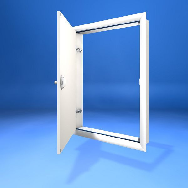Porte à hauteur de genou Wellhöfer avec fermeture PushLock, ouverture murale 70 x 80 cm, 482