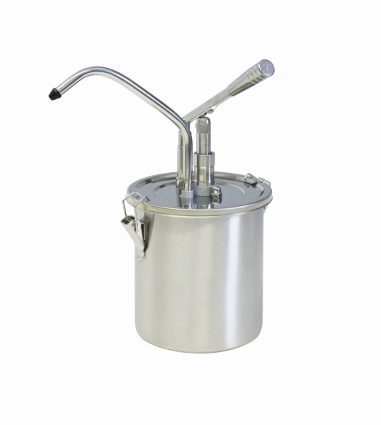 Doseur à levier Schneider - 3 litres, Ø récipient 180 mm, hauteur 380 mm, inox, 152403