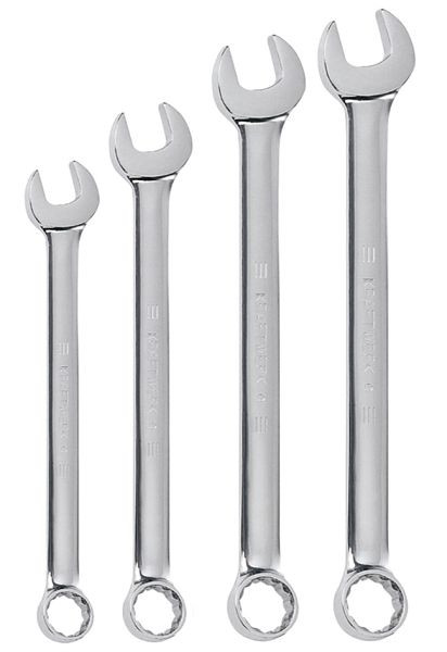 Jeu de clés mixtes Kraftwerk entièrement polies 24-32 mm, 4 pièces, 3558