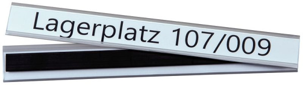 Porte-étiquette magnétique Eichner, dimensions : 25 x 200 mm, UE : 50 pièces, 9218-03033
