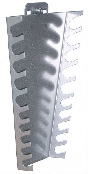 Porte-clé ADB, vertical, adapté aux trous euro (10x10 mm / 38x38 mm), couleur : noir, RAL 9006, dimensions LxH : 145-75 mm x 220 mm, 23173