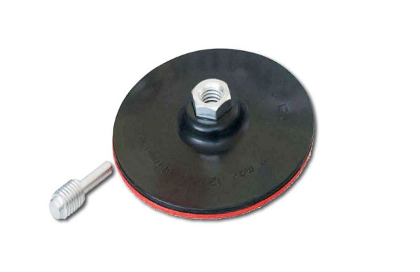 VaGo-Tools 1x plateau de support 125mm disque de polissage patin de ponçage velcro avec mandrin, 205-001x1_vx