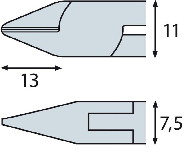 ELORA Elektronik Cutters latéraux ESD avec ou sans Wate, 4550, Wate: sans wate, 4550030001000