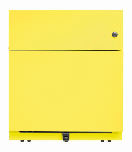 Conteneur roulant Bisley Note™, 1 tiroir universel, 1 tiroir HR, jaune zinc, NWA59M7SF641