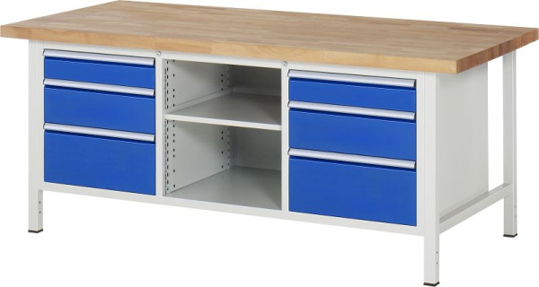 Etabli RAU série 8000 - modèle 8564, L2000 x P900 x H840-1040 mm, 13-8564A2-209B4H.11