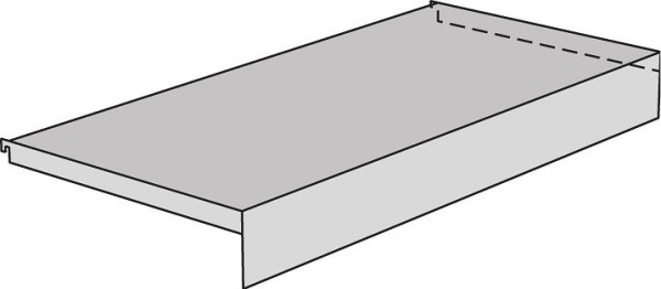 Plinthe Kerkmann avec consoles Univers, L 750 x P 500 mm, gris clair, 52864911