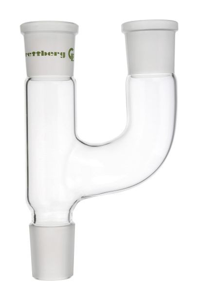 Embout Rettberg à deux cols, noyau NS 29/32, 2x manchon NS 29/32, avec cols parallèles, verre borosilicaté 3.3, 134060529