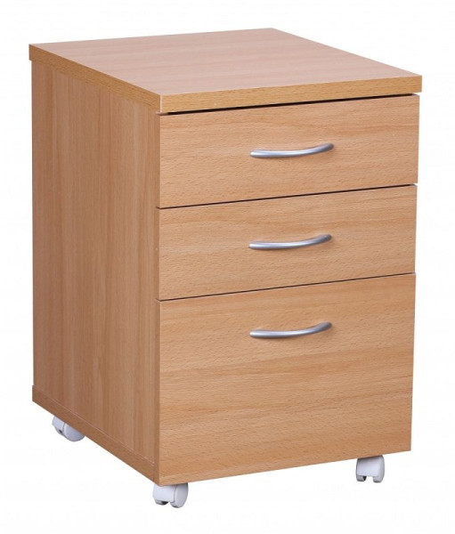 Roll-conteneur Wohnling KILIAN 40 x 60 x 45 cm avec roues en hêtre, WL1.342