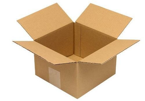 Boîte pliante en carton ondulé TransPak 1 paroi, dimensions intérieures 180 x 180 x 120 mm, qualité 1.10B, paquet de 50, 299213