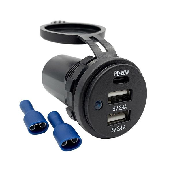 Prise double USB Offgridtec USB-A / USB-C 5V, 8-01-014905