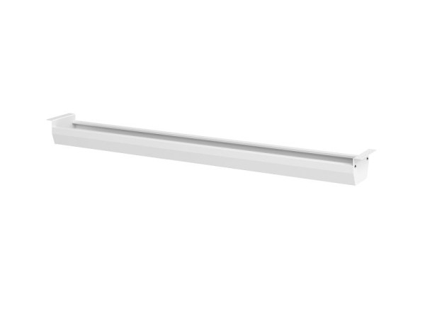 Plateau de câbles Hammerbacher pliable pour table 160 blanc, VKC16/W