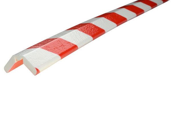 Protection d'angle flexible Knuffi, matériau mousse de polyuréthane, 5 mètres, rouge/blanc, PW-3101