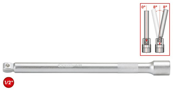 KS Tools Jeu de douilles 1/2", 9 pièces, TB20-TB60 avec trou frontal, 911.1386